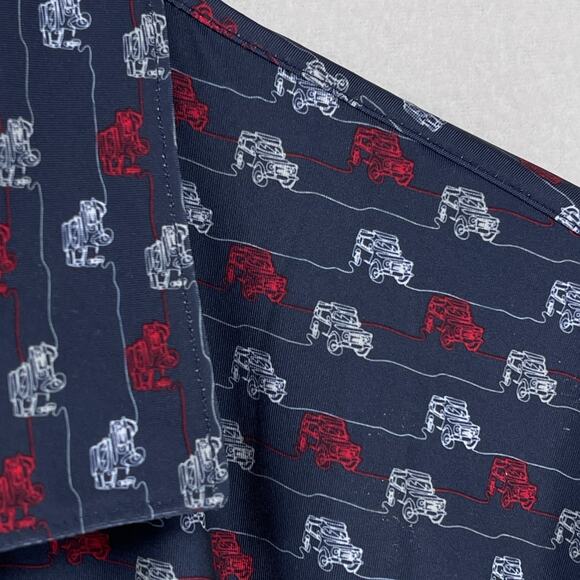 PUMA Shirt Mens XL VOLITION AMERICA 4x4 Drive Golf Polo Stretch Black Navy Blue - Picture 3 of 14